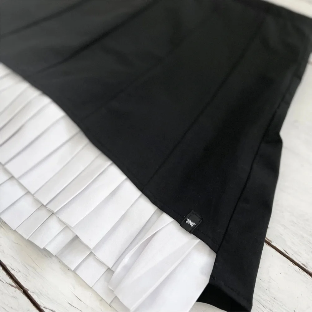 PXG Parsons Xtreme Golf Womens Small Two-In-One Pleated Skirt Skort Black $175 - Picture 5 of 16